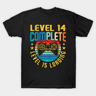 Level 14 Complete Level 15 Loading 14th Birthday Video T-Shirt